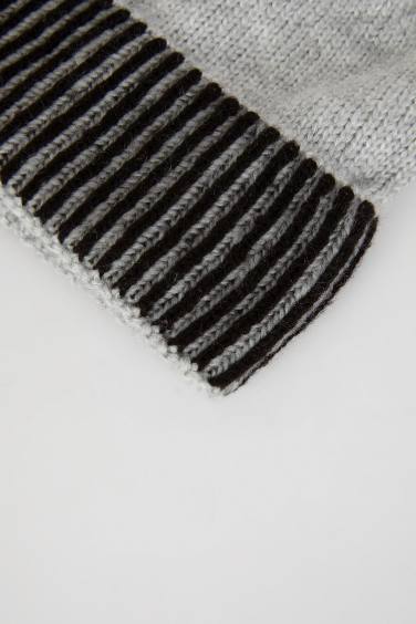 Erkek Renk Bloklu Bere