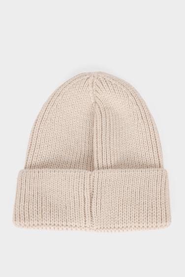 Bonnet à étiquette tissée pour homme