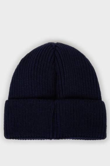 Bonnet à étiquette tissée pour homme