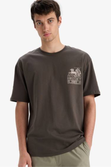 Oversize Fit Crew Neck Short Sleeve T-Shirt