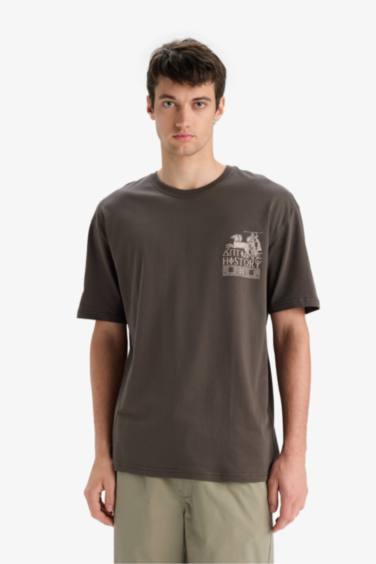 Oversize Fit Crew Neck Short Sleeve T-Shirt