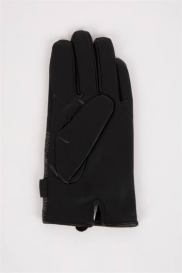 Перчатки из искусственной кожи для мужчин