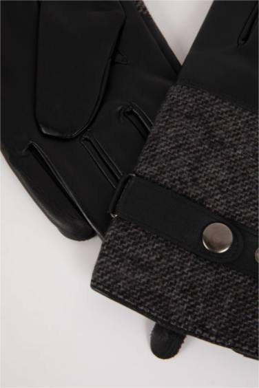 Перчатки из искусственной кожи для мужчин