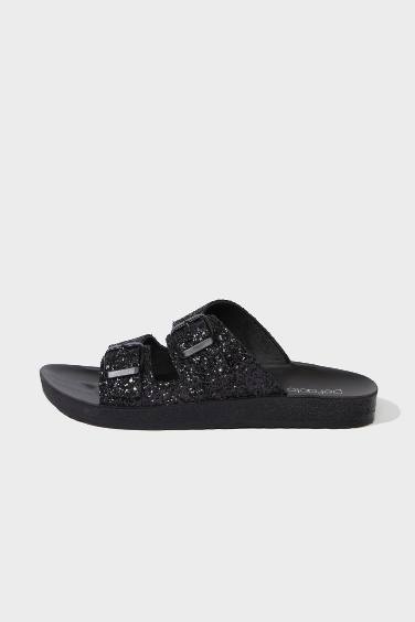 Kadın Yüksek Taban Suni Deri Terlik