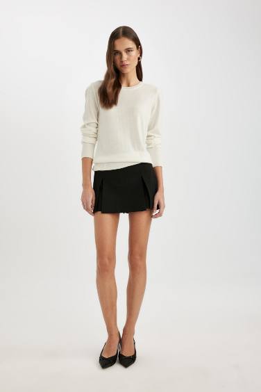 High Waist Mini Skort