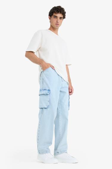 Джинсы Baggy Fit широкие со средней талией