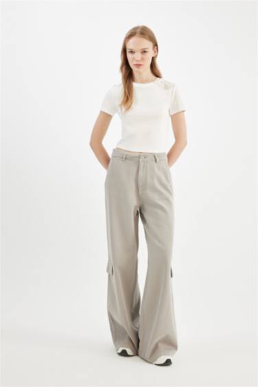 Брюки Wide Leg из габардина, Coool