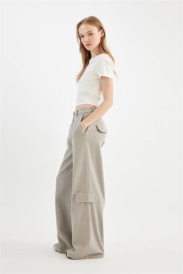 Брюки Wide Leg из габардина, Coool