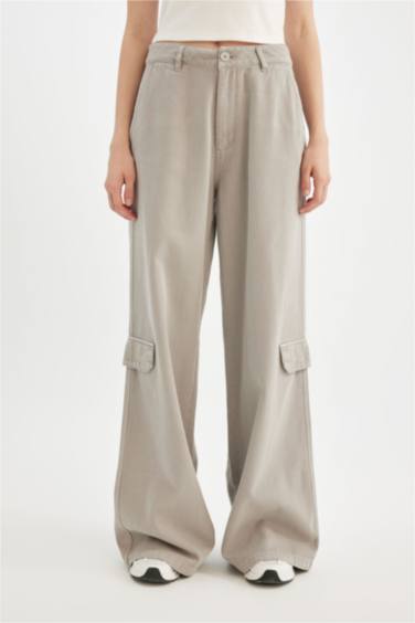 Брюки Wide Leg из габардина, Coool