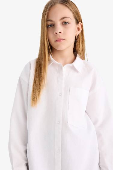 Girl Oversize Fit Oxford Shirt