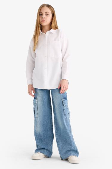 Girl Oversize Fit Oxford Shirt