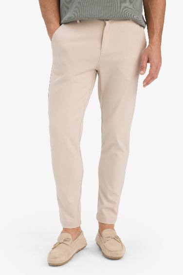 Tailored Fit Normal Kesim Düz Paça Her Yöne Esneyen Yazlık Kumaş Pantolon