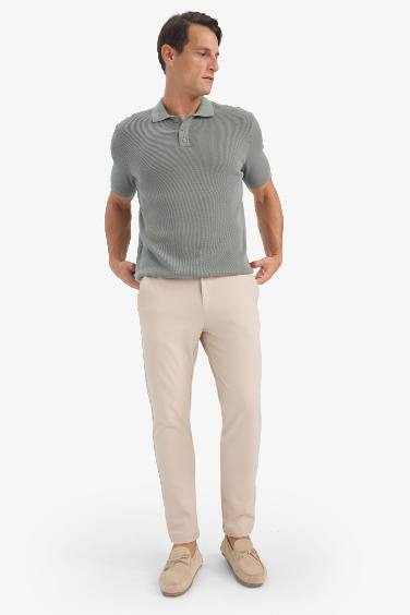 Tailored Fit Normal Kesim Düz Paça Her Yöne Esneyen Yazlık Kumaş Pantolon