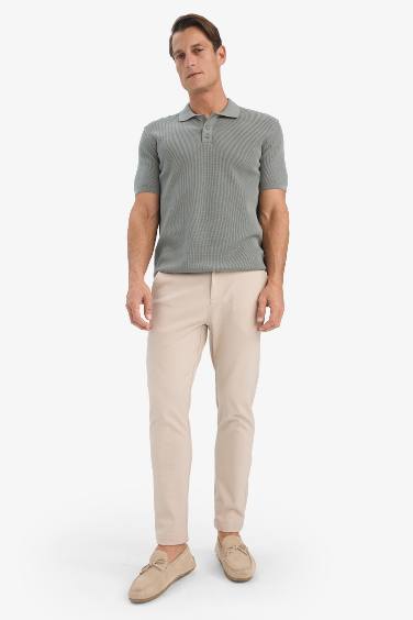 Tailored Fit Normal Kesim Düz Paça Her Yöne Esneyen Yazlık Kumaş Pantolon