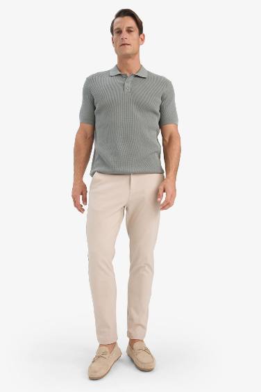 Tailored Fit Normal Kesim Düz Paça Her Yöne Esneyen Yazlık Kumaş Pantolon