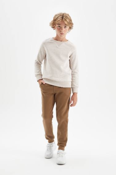 Свитшот базовый с круглым вырезом для мальчиков, Школьная коллекция