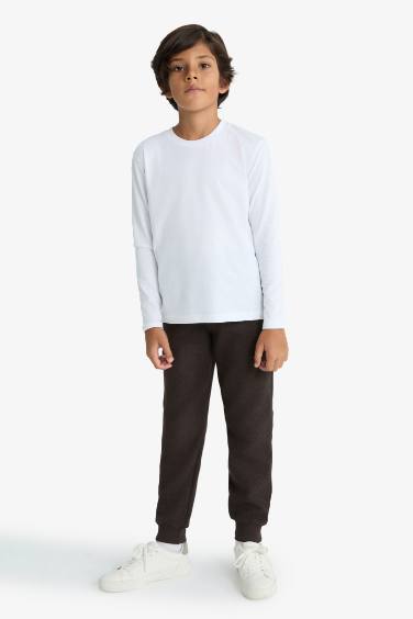 Boy Elastic Waist Leg Jogger Sweatpants