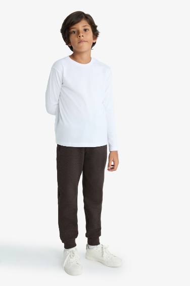 Boy Elastic Waist Leg Jogger Sweatpants