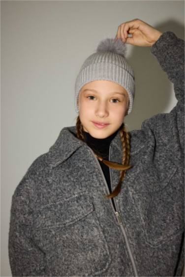 Kız Çocuk Ponponlu Bere