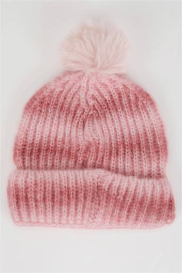 Kız Çocuk Degrade Ponponlu Bere