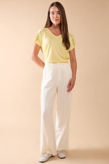 V Neck Basic Short Sleeve T-Shirt