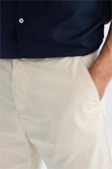 Regular Fıt Gabardin Bermuda - Görsel 6