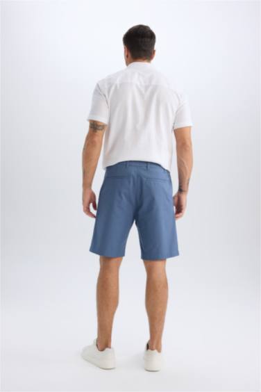 Regular Fıt Gabardin Bermuda - Görsel 6
