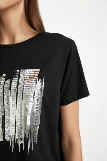 T-Shirt coupe régulière Col Rond