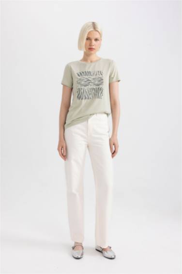 T-Shirt imprimé Coupe Régulière Col Ras Du Cou