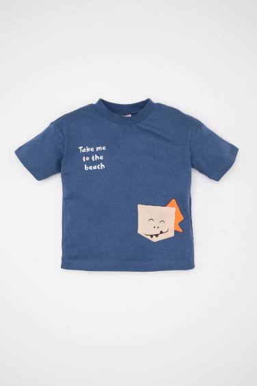 Baby Boy Crew Neck 3D Short Sleeve T-Shirt