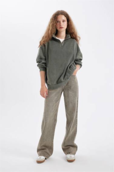 үлкен пішім жартылай найзағай Свитер