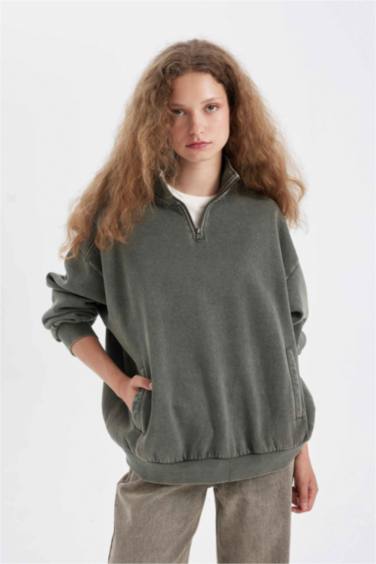 үлкен пішім жартылай найзағай Свитер