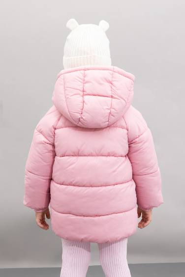 جاكيت بامب بيبي بناتي وتر بروف بكابيشون وبطانة فروية