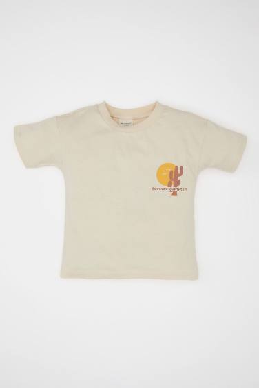 Baby Boy Printed Short Sleeve T-Shirt