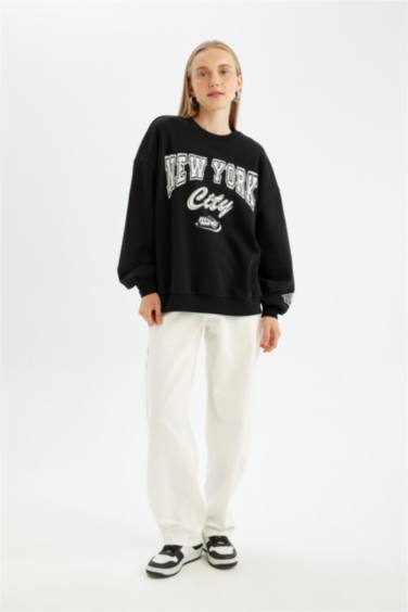 Свитшот оверсай с круглым вырезом, Coool