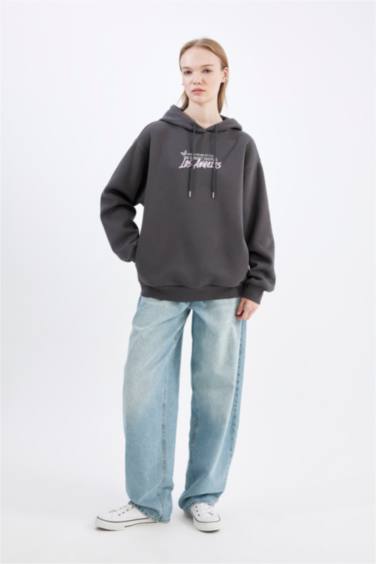 Coool үлкен пішім үлкен бас киімді Свитер