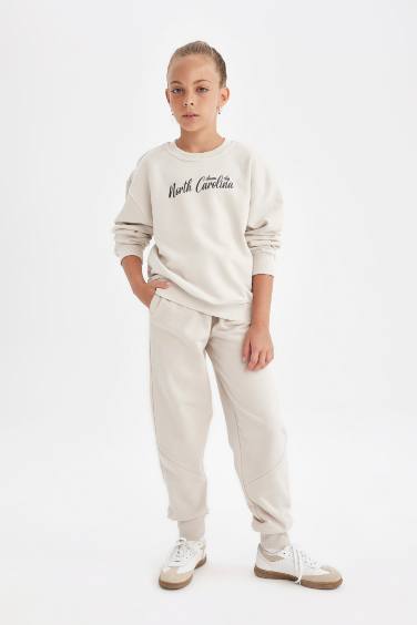 Pantalon de jogging avec poches et taille élastique pour Fille