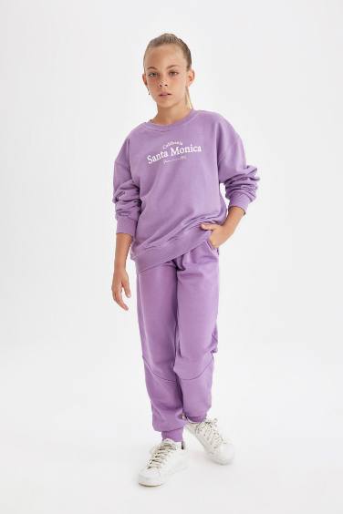 Pantalon de jogging avec poches et taille élastique pour Fille