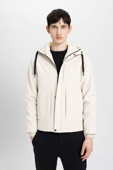 Regular Fit Hooded Jacket