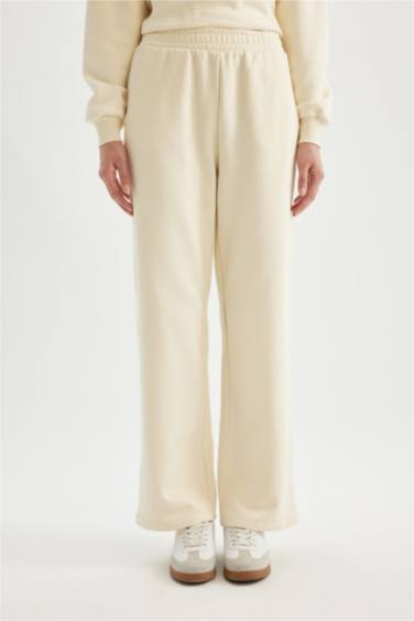 Штаны прямого кроя из плотной ткани