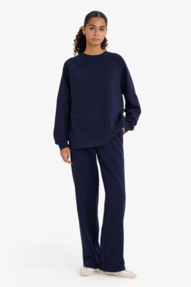 Pantalon de survêtement épais avec poches Coupe droite