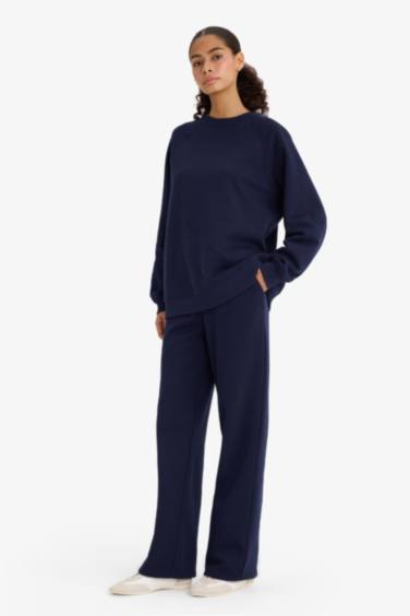 Pantalon de survêtement épais avec poches Coupe droite