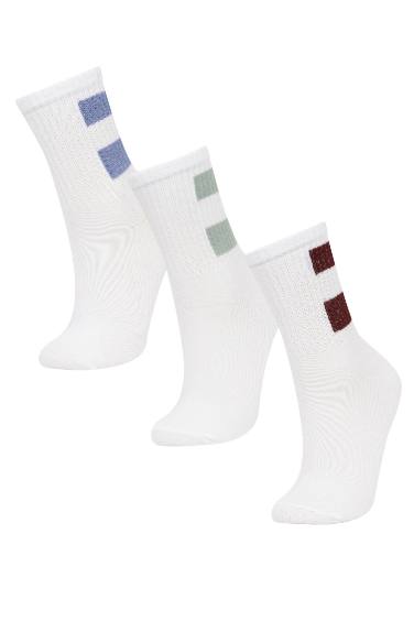 Boy 3 Piece Cotton Long Socks