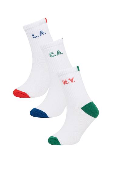 Girls 5 Piece Cotton Long Socks