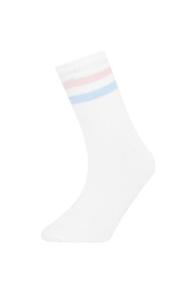 شرابات طويلة بناتي قطن - 3 قطع