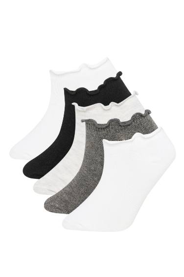 Lot de 5 paires de chaussettes invisibles en coton pour Fille