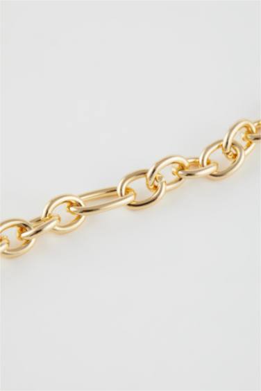 Bracelet doré avec détail chaîne pour femme