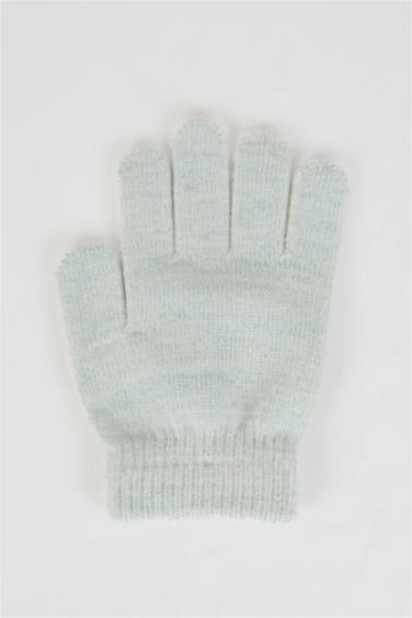 قفازات صوف للبنات - قطعتين