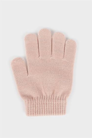 قفازات صوف للبنات - قطعتين