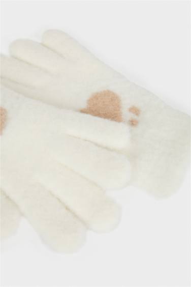 Gants en maille pour fille